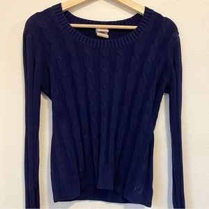 Women’s Long-Sleeve Scoop-Neck Knit Sweater